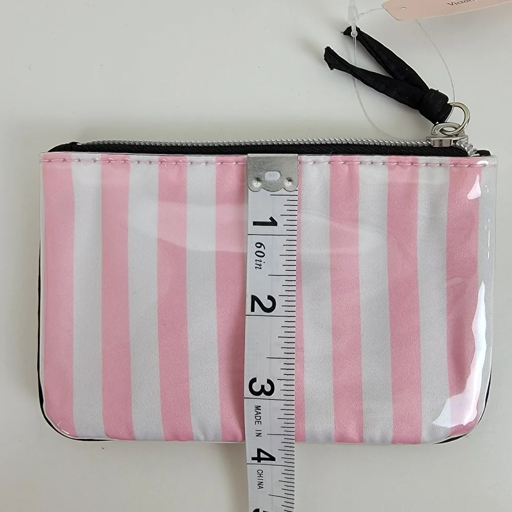 Victoria’s Secret Pink/White Zippered Coin Wallet Pouch Bag - Picture 4 of 4